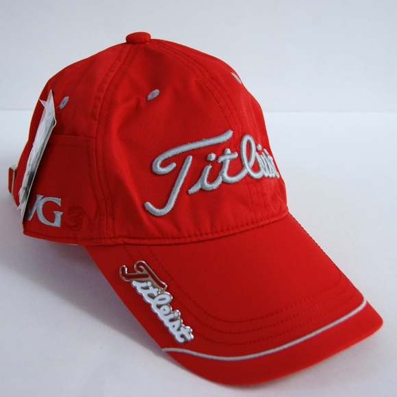 Titleist GOLF Cap RED HAT with ball marker - Picture 2 of 6